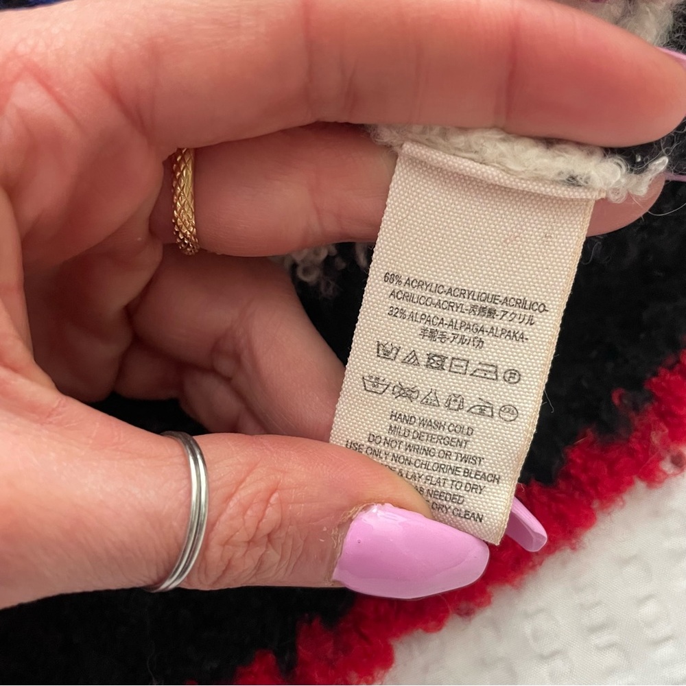 Free People ❄️ acrylic alpaca blend multi color sweater - Picture 7 of 7